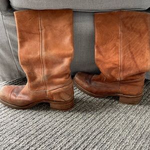 Mid Calf Frye Campus Boot - 10M - 77050 - Caramel